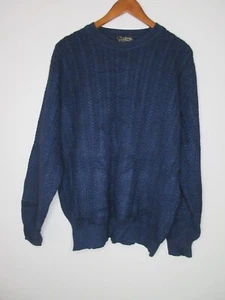 Gr. L Luca Di Marco Baby ALPAKA/SEIDE nachtblau Langarm Pullover Pulli - Bild 1 von 10