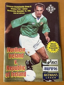 1994 Northern Ireland v Republic of Ireland Programme - Picture 1 of 1