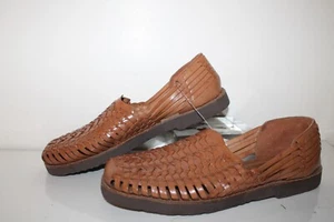 Sunsteps Barclay Woven Huarache Sandals, Leather, Light Brown, Men's Size 9.5 - Picture 1 of 5
