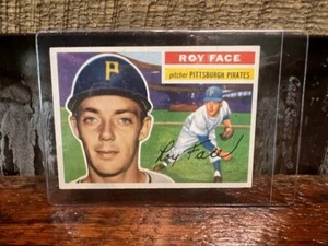 1956 Topps ROY FACE #13 Pittsburgh Pirates NRMT Nice Card White Back - Picture 1 of 2