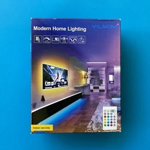 TiK Tok LED Color Changing Strip Lights [16.4'] with Remote Control by ViLSOM - Picture 1 of 11
