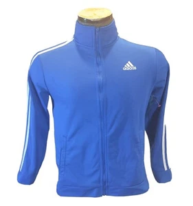 adidas Core18 Training Top Kids Girls Youth Blue Sport Sweatshirt L 14/16 17×24 - Picture 1 of 9