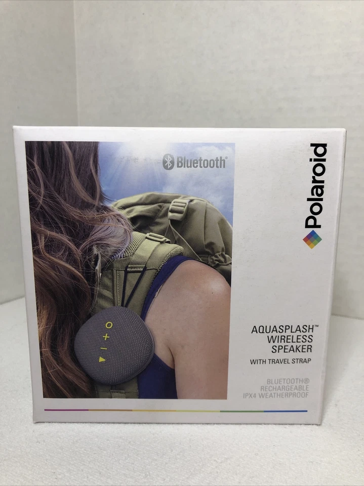 Polaroid Aqua Splash Rugged Portable Bluetooth Speaker - Gray G196