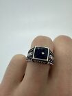 New 925 Sterling Silver Blue Sapphire size 8 (6.75 grams )