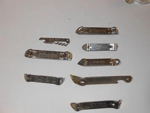 Vintage Ale Beer 8 Metal Bottle Openers Home Bar Collection 35D - Picture 1 of 12