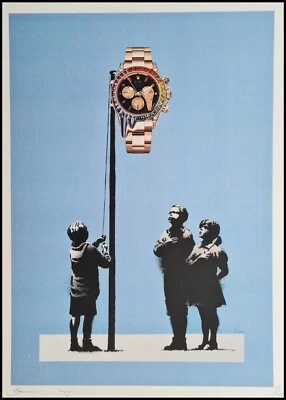 DEATH NYC * Banksy vs. Rolex * 45 x 32 cm * signed *limited*Certificate # xx/120 - Bild 1 von 4