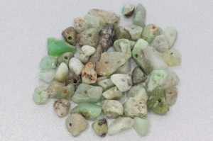 10 g (58,50 € */ 100 g) Chrysopras piedra preciosa astilla perforada para fabricante de joyas - Imagen 1 de 1