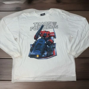 Camiseta Promocional Película Transformers 2007 De Colección Talla Grande Blanca Manga Larga De Colección - Imagen 1 de 24