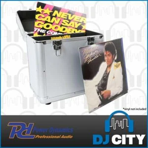 Record Storage Road Case DJ 12" Vinyl LP Carry Box Heavy Duty Portable Holds 60 - Picture 1 of 6