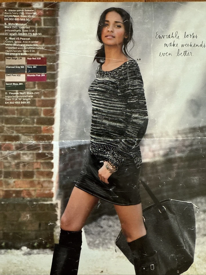 Victoria’s Secret 2 Moto Faux Leather Black Mini Skirt Stitch Hem Y2K READ RARE - Image 1 of 4