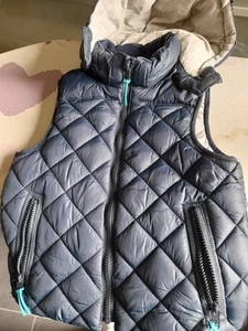 H&M L.o.g.g. Steppweste mit Kapuze ,Gr. 128,wenig getragen. - Bild 1 von 4