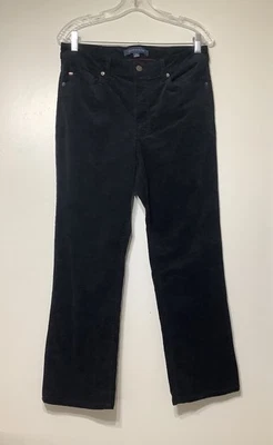 Tommy Hilfiger Womens Size 8 Corduroy Jeans Black Straight Leg - Image 1 of 4