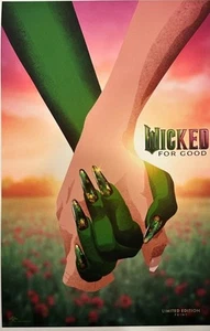 Mini póster de WICKED FOR GOOD (2025) 11 X 17 en edición limitada RARO original - Imagen 1 de 1