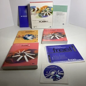 Macromedia Flash 5 Designed For Windows 95, 98 & NT Compatible Big Box - Picture 1 of 6