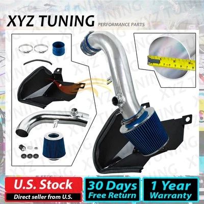 Protector térmico 3" AZUL para VW Golf GTi R 2015-2020 1.8T 2.0T admisión de aire frío + filtro Foto 1 de 4