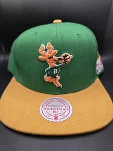 Milwaukee Bucks 1977 All Star Game Green Yellow Snapback Mitchell & Ness NWT - Picture 1 of 7