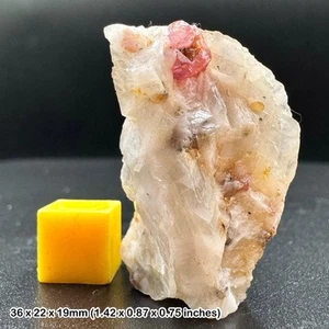 Grade a ruby on matrix with uv reactive fluorescence & pyrite, hunza valley, - Picture 1 of 2