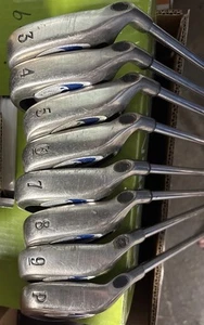 CALLAWAY HAWKEYE TUNGSTEN INJECTED TITANIUM IRON SET 3-PW, SW STEEL SHAFTS - Picture 1 of 16