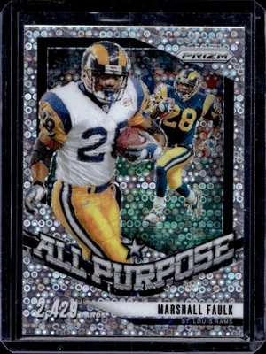 Prizm Marshall Faulk 2024 All Purpose No Huddle #5 Rams Foto 1 de 2