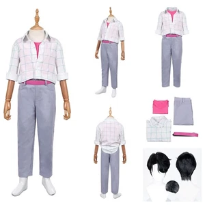 Jinu Kids Korean Demon superstar Saja Boys Jinu Cosplay Stage Costume Idol Wig - Picture 1 of 12