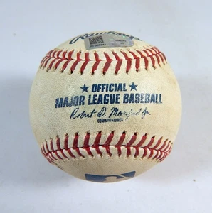 2019 Cincinnati Reds Pitt Pirates Game Used Baseball Jacob Stallings Single 42 - Picture 1 of 5