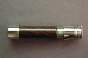 FLIEGENRUTENROLLENSITZ Nussbaum 11468 Screwlock Neusilber 0,375" Bohrung - Bild 1 von 8