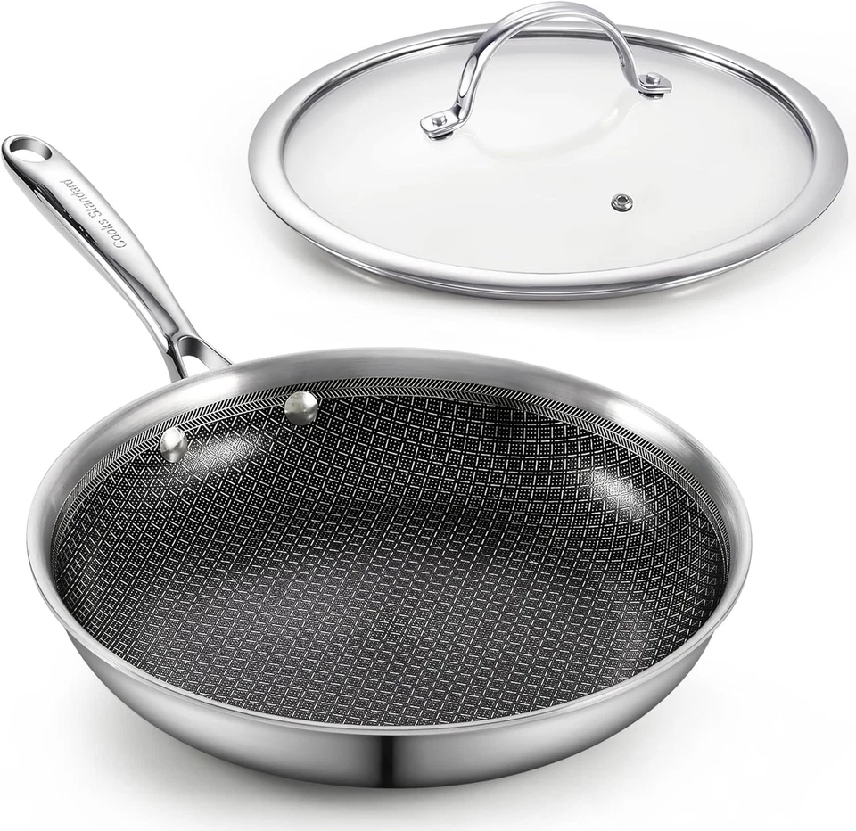 Hybrid Nonstick Frying Pan, 12-Inch Skillet, Multi-Ply Clad Stainless Steel Fry - Image 1 of 4
