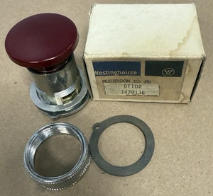 WESTINGHOUSE 0T1D2, 1470136 RED MUSHROOM HEAD PUSHBUTTON *NEW IN BOX* - Bild 1 von 10