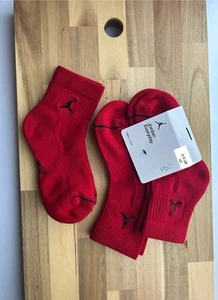 Nike Jordan Jumpman Red Cushioned Cotton Socks Small Gift Present Kids Junior - Picture 1 of 4