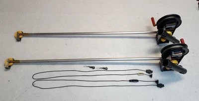 2 PENN 600 DOWNRIGGERS PLUMA LARGA 54" SOPORTES DE VARILLA ARRASTRE SALMÓN BOLA RETRIEVER Foto 1 de 4