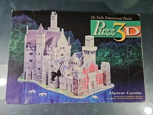 Puzz 3D Alpine Castle 1000 Piece Puzzle Super Challenging Vtg 1994 COMPLETE - Picture 1 of 3