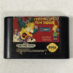 The Simpsons: Krusty's Super Fun House For SEGA Genesis - Tested - Picture 1 of 9