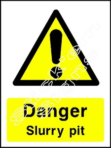 Danger slurry pit - COUN0019 Stickers & Signs - Picture 1 of 1