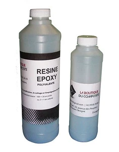 Kit de 400g de résine EPOXY polyvalente. Stratification, collage, imprégnation. - Imagen 1 de 1