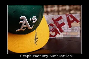 **GFA Oakland Athletics * Miguel Tejada * signierte eng anliegende Mütze M1 Echtheitszertifikat ** - Bild 1 von 2