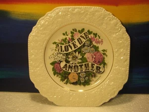 Love One Another Currier & Ives Lord Nelson Pottery Collector Plate Octagonal - Picture 1 of 5