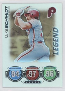 2010 Topps Attax Battle of the Ages Legend Foil Mike Schmidt (Facing Left) HOF