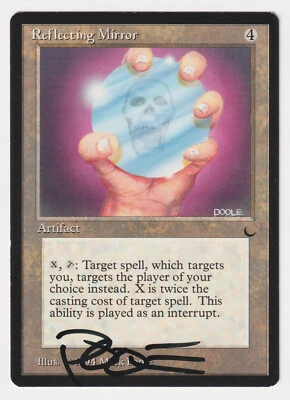 Signed Reflecting Mirror LP The Dark Artist Mark Poole 1994 MTG Magic Vintage! - Image 1 of 2