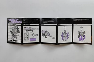 G1 Transformers Bombshell Instruction Manual Booklet 1984 Hasbro - Image 1 of 3