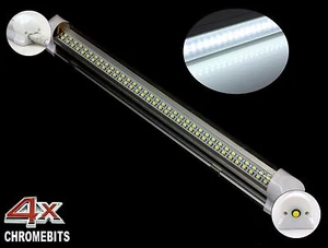 4X 72 LED 12V LED AUTO INTERNI STRISCE BIANCHE LUCI BARRA FURGONE INTERRUTTORE ON SPEGNIMENTO - Foto 1 di 1