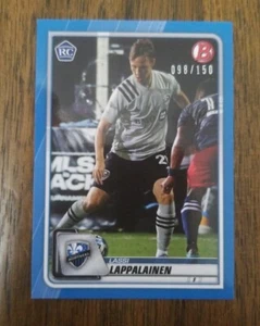 2020 Bowman MLS Lassi Lappalainen Blue Parallel 098/150 Montreal Impact - Picture 1 of 2