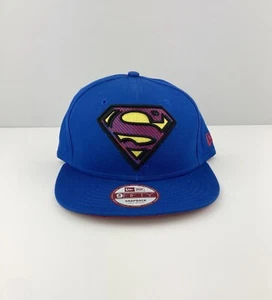 NWT DC Comics LIMITED EDITON Superman 3D Logo New Era 9Fifty Snapback Hat - Picture 1 of 9