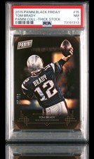 2015 panini black friday #15 tom brady ; thick stock /50 PSA 7  ☆  ICONIC IMAGE