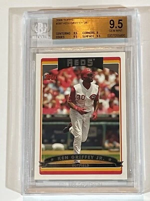 Griffey Jr 2006 Topps BGS 9.5 #387 - Image 1 of 3