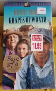 TRAUBEN DES ZORNS, HENRY FONDA, VERSIEGELTES VHS-BAND, KOSTENLOSE RÜCKGABE - Bild 1 von 3