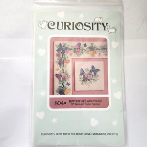 Curiosity Butterflies And Phlox Quilt Block Pattern 804 - Picture 1 of 4