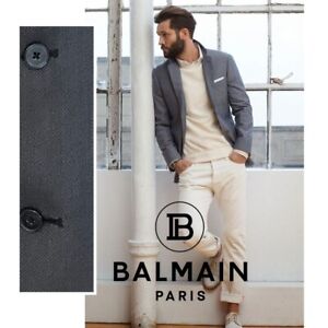 Balmain Blazer 40R Made in USA 3 button  Ventless VINTAGE gently worn Wool
