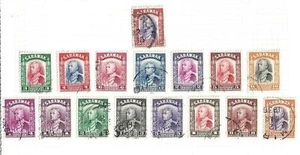 1934-41 SARAWAK - SG n. 120/125 6 valori in Dollari USATI - Picture 1 of 1