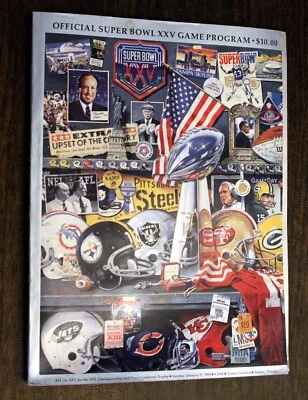 SUPER BOWL XXV PROGRAM (Stadium Edition)  Giants vs Bills  - EX - Image 1 of 4