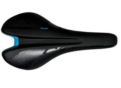 Giant  Contact Neutral Bicycle Bike Saddle  Black and blue Steel Rails Foto 1 de 4